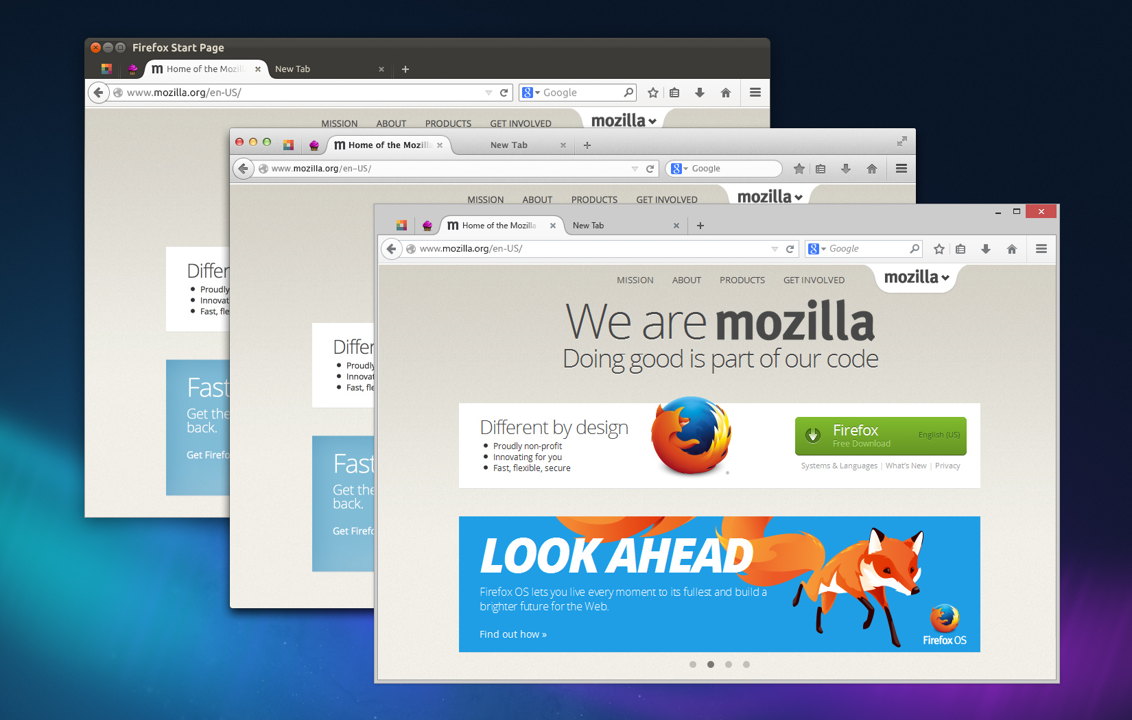 Firefox on Linux, OSX, and Windows